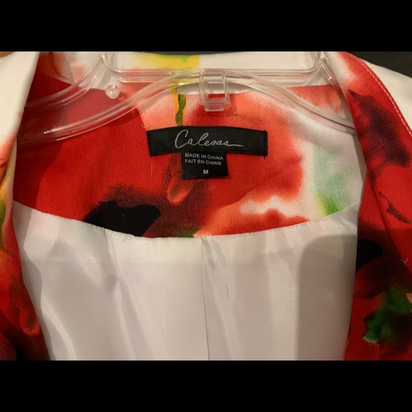 Calessa floral belted Jacket with pockets - Picture 2 of 11